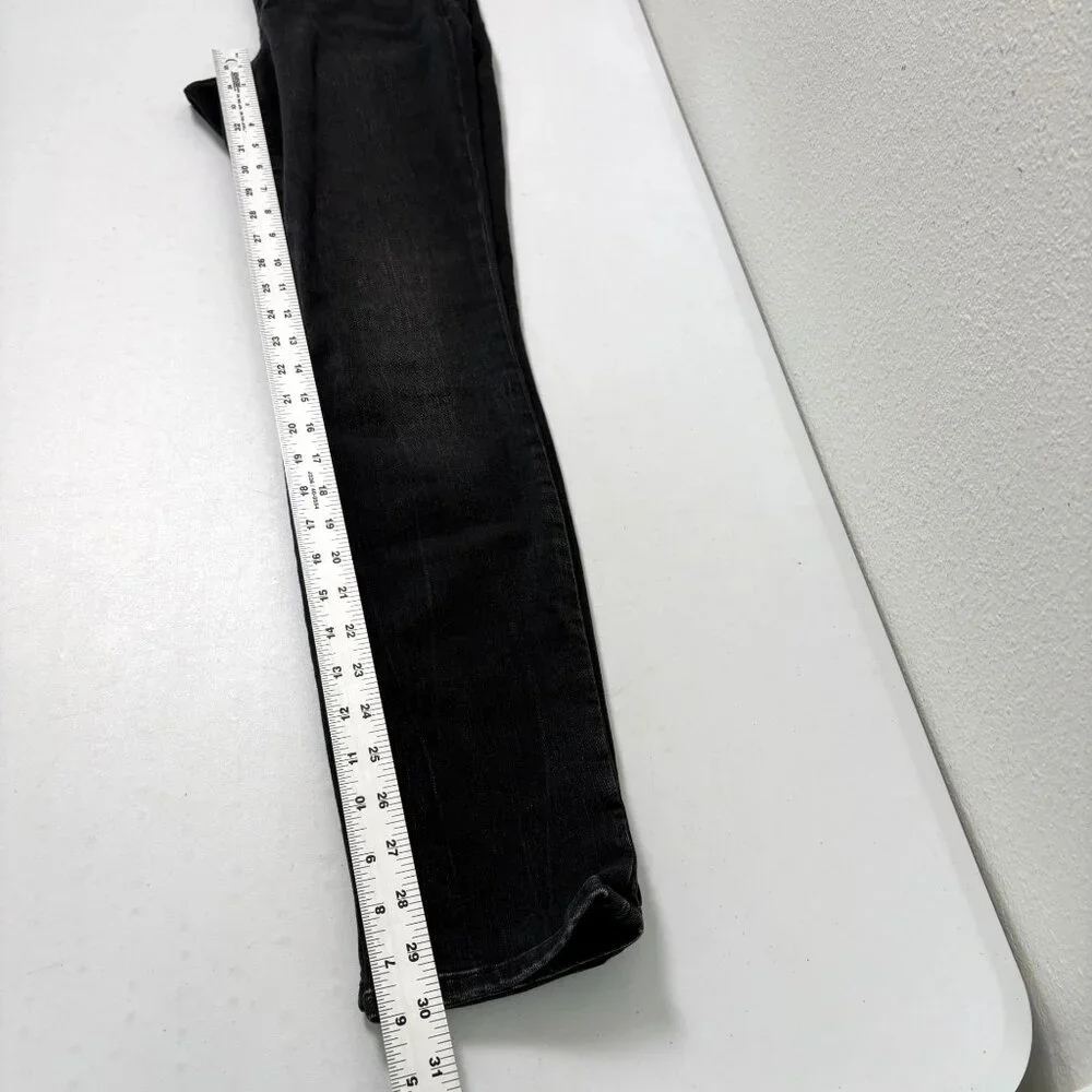Athleta Sculptek Straight Skinny Jeans Womens Size 2 Black‎ Denim Stretch